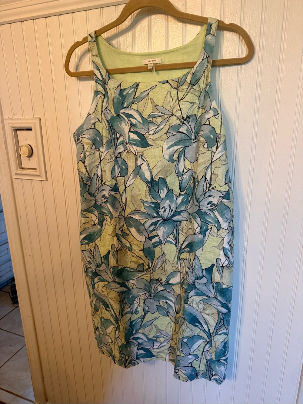 Tyler Boe Linen Blend Sheath Dress Small